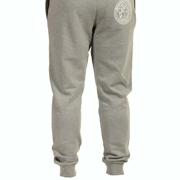 Versace Men's Gray & White Logo Medusa Head Sweat Track Pants US 2XL IT 56 - Picture 4 of 6